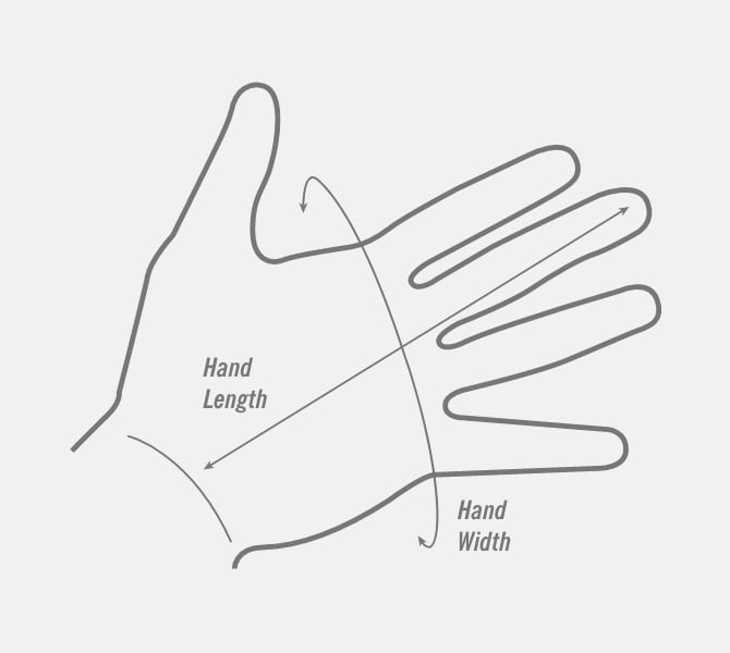 Cómo medir la mano para guantes